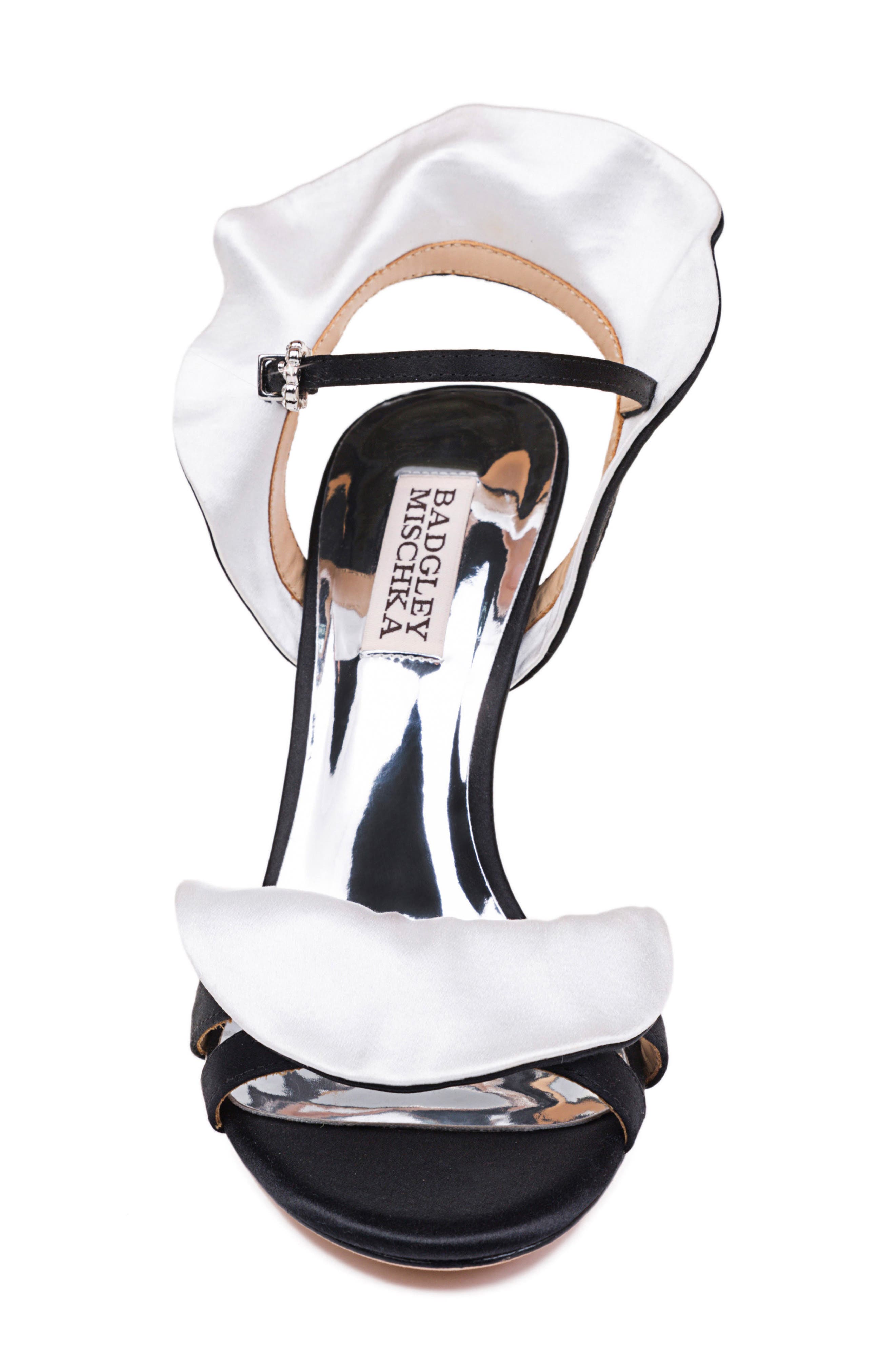 Badgley Mischka Collection Badgley Mischka Ella Two-Tone Satin Sandal, Alternate, color, 