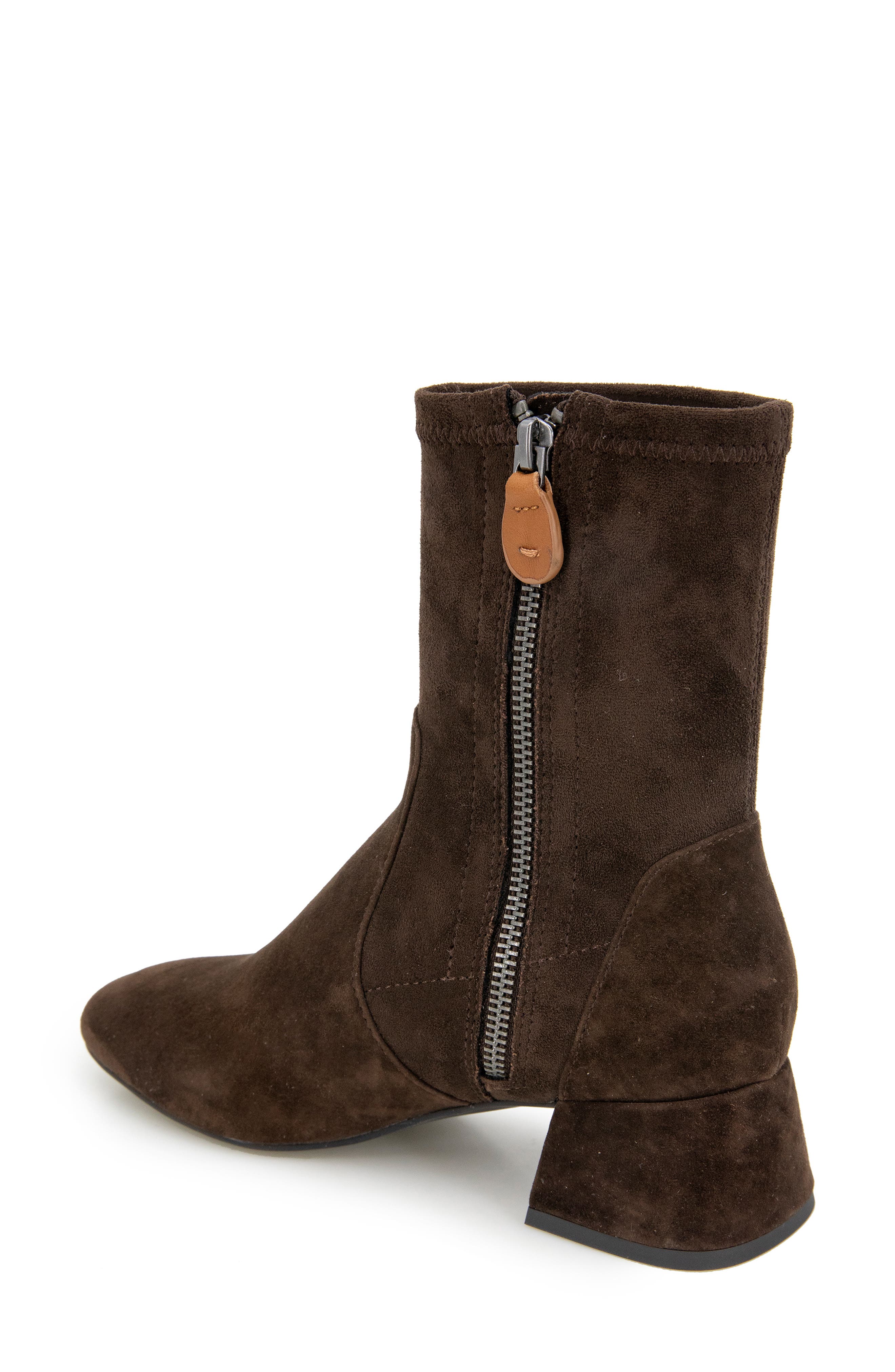 Elbert Block Heel Bootie, Alternate, color, CHOCOLATE SUEDE