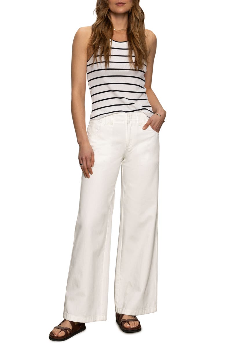 Sanctuary Arden High Waist Wide Leg Jeans, Alternate, color, Brilliant White
