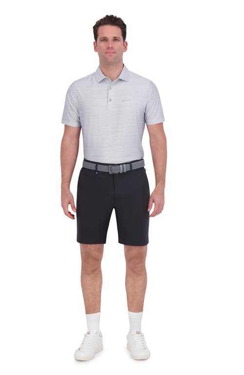 Ben Sherman Mélange Stretch Tech Polo In Gray