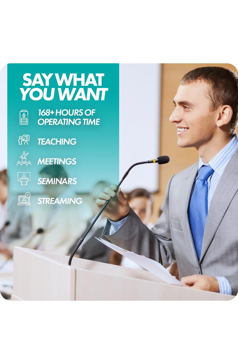 MOVO GM-9 XLR Gooseneck Microphone with Interface with XLR Output, Alternate, color, Black