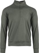 BURNSIDE Jersey Quarter Zip Sweatshirt