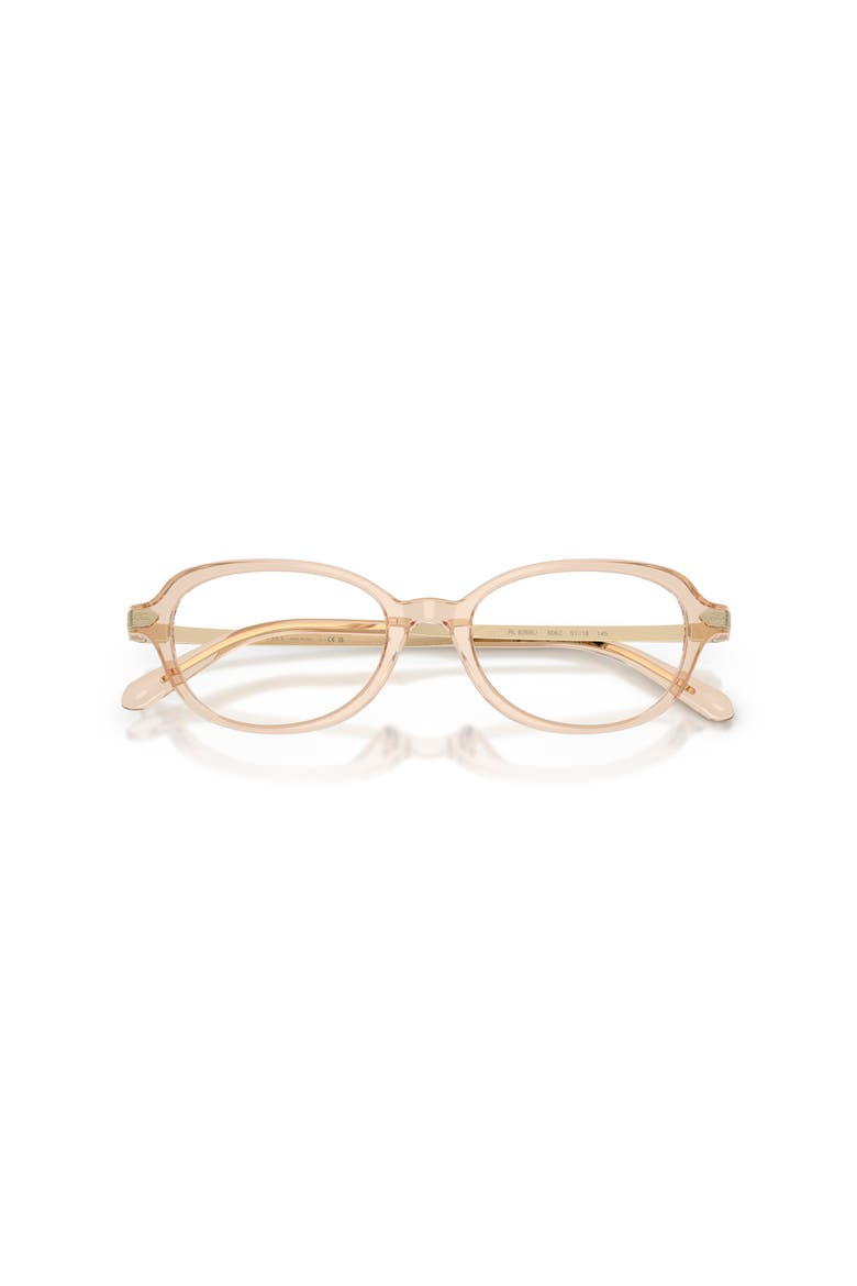 51mm Oval optical glasses, Alternate, color, Brown