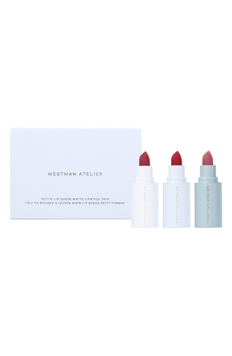 Westman Atelier Petite Lip Suede Matte Lipstick Trio Holiday Set $78 Value, Main, color, Je Rve / Elodie / Ma Biche