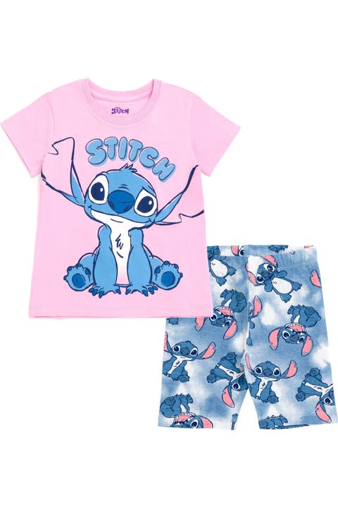 Lilo & Stitch 2-Piece T-Shirt and Bike Shorts Set