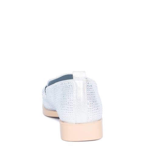 Lauren Lorraine Penny Slip-ons In Blue