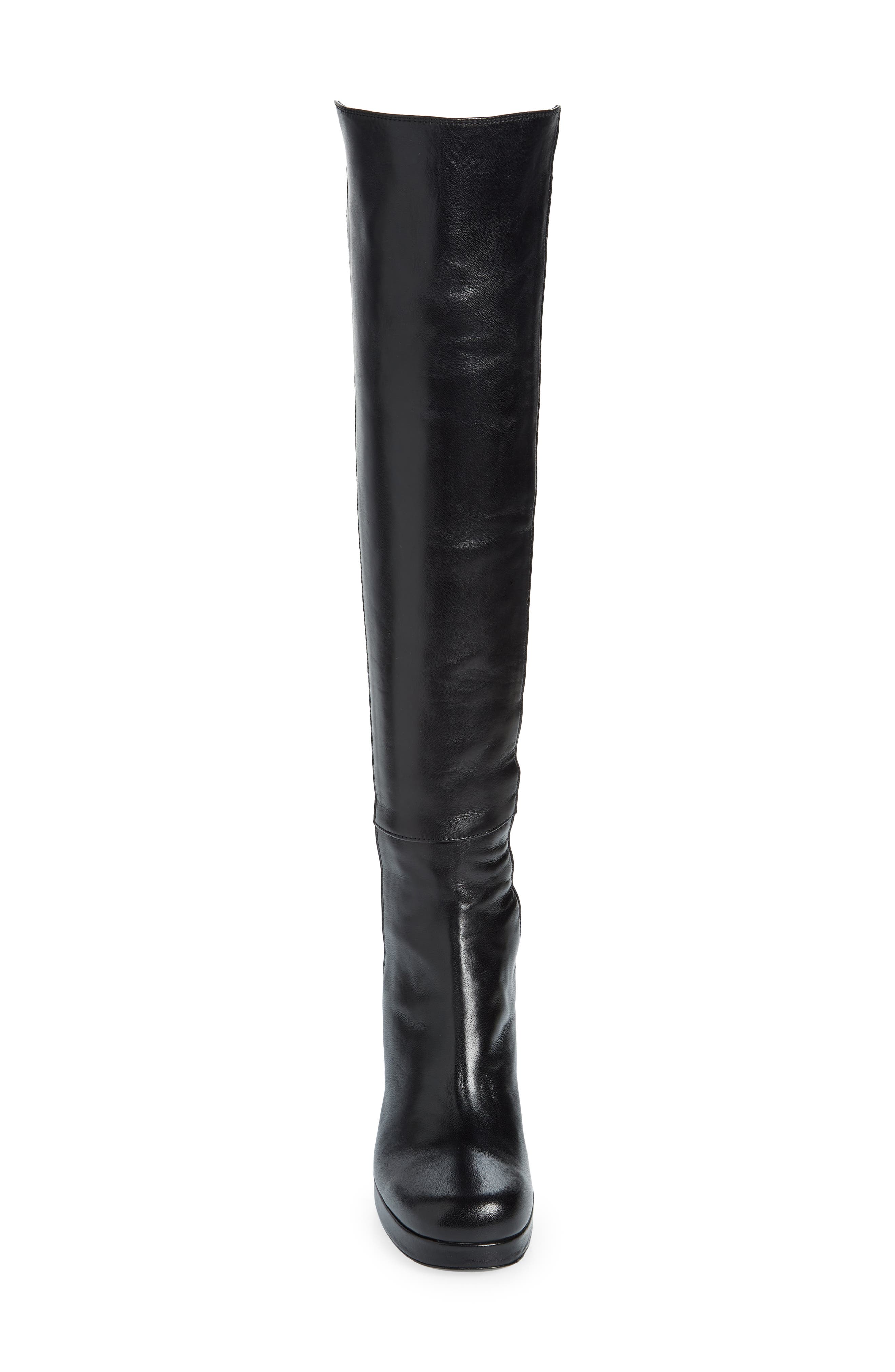 AGL Betty Platform Knee High Boot, Alternate, color, 