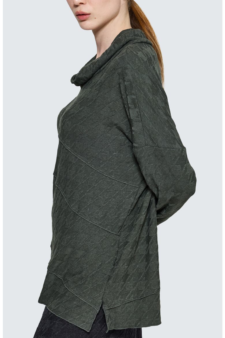 Fleuris Cowl-Neck Blouse, Alternate, color, Olive
