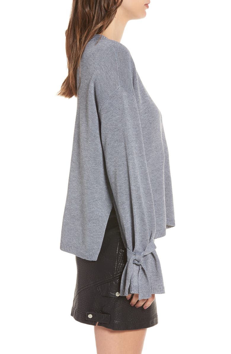 ASTR the Label Tie Sleeve Sweater, Alternate, color,