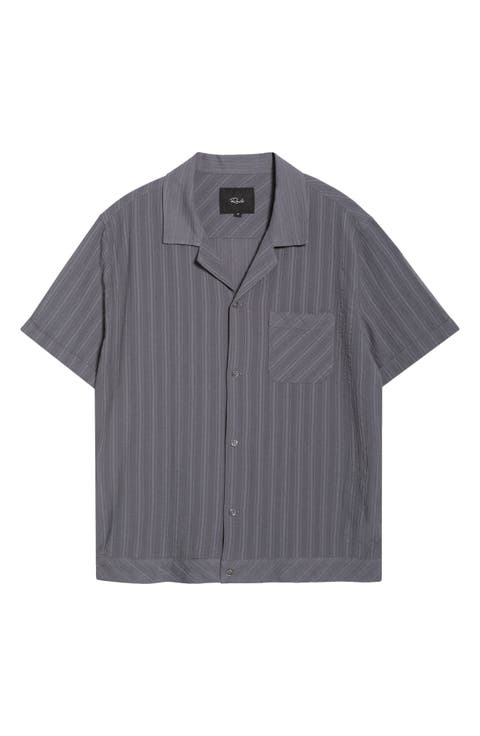 Lemmy Stripe Camp Shirt