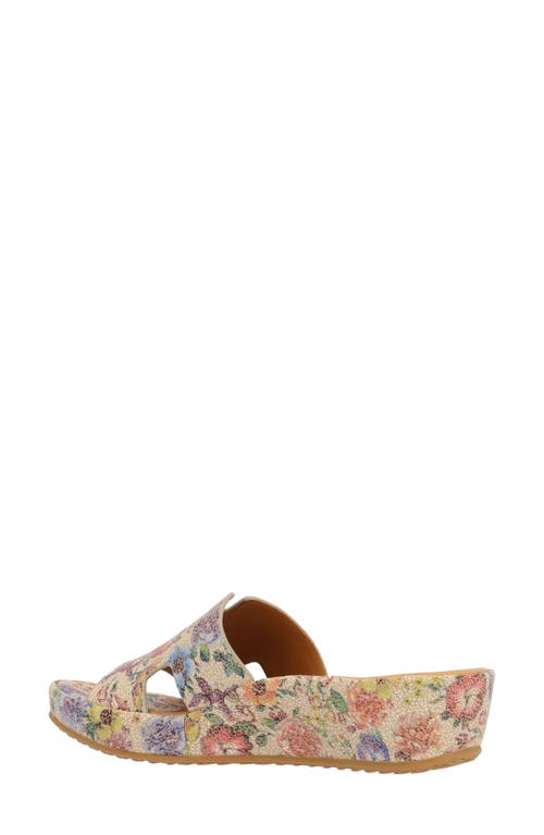 L'amour Des Pieds Catiana Platform Sandal In Multi