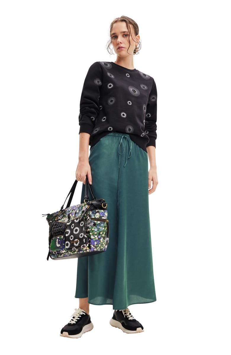 Desigual Satin Maxi Skirt, Alternate, color,