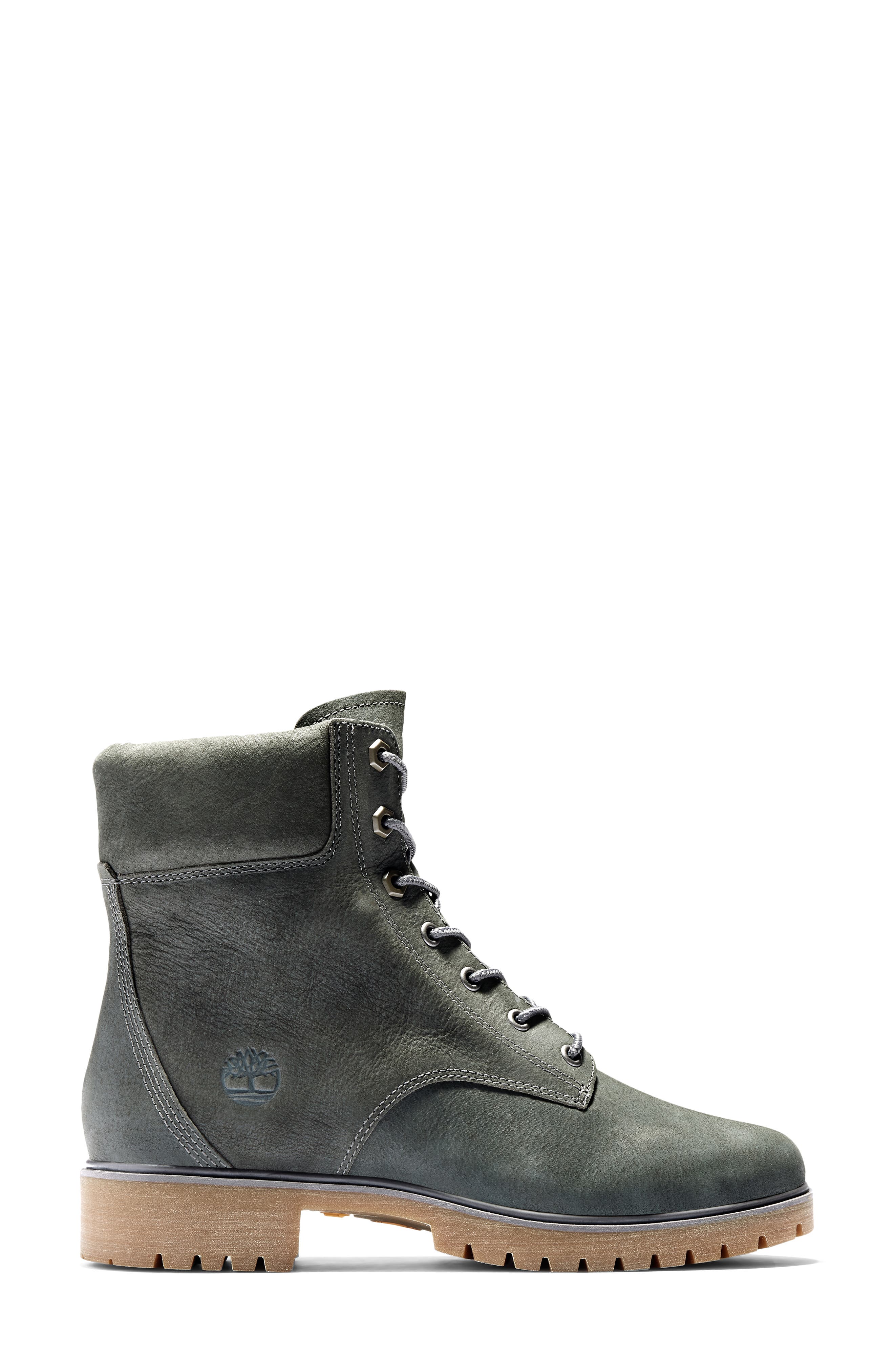Jayne Waterproof Hiking Bootie, Alternate, color, DARK GREY NUBUCK LEATHER