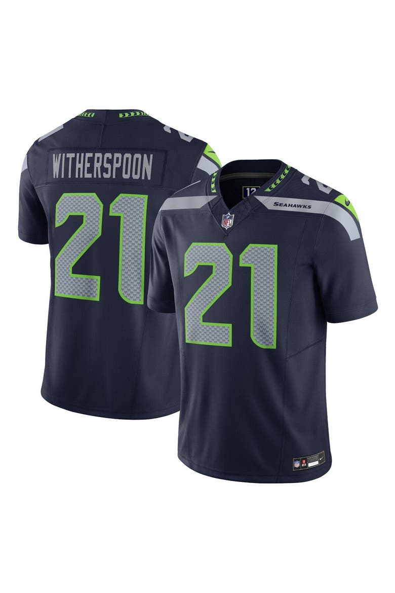 Men's Nike Devon Witherspoon Navy Seattle Seahawks Vapor F.U.S.E. Limited Jersey, Main, color, Navy