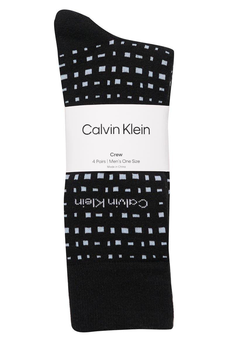 Assorted 4-Pack Dress Socks, Alternate, color, BLACK ASSORTED