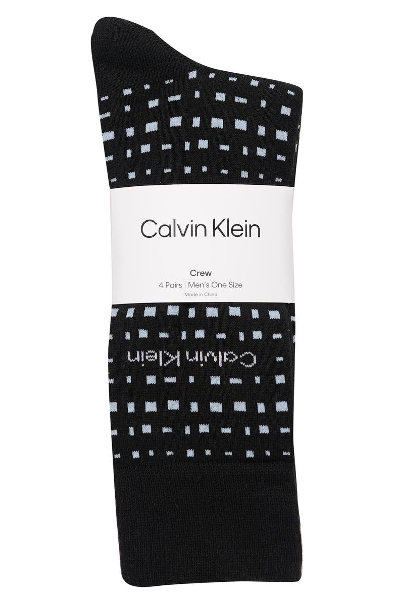 Calvin Klein Assorted 4-Pack Dress Socks, Alternate, color, 