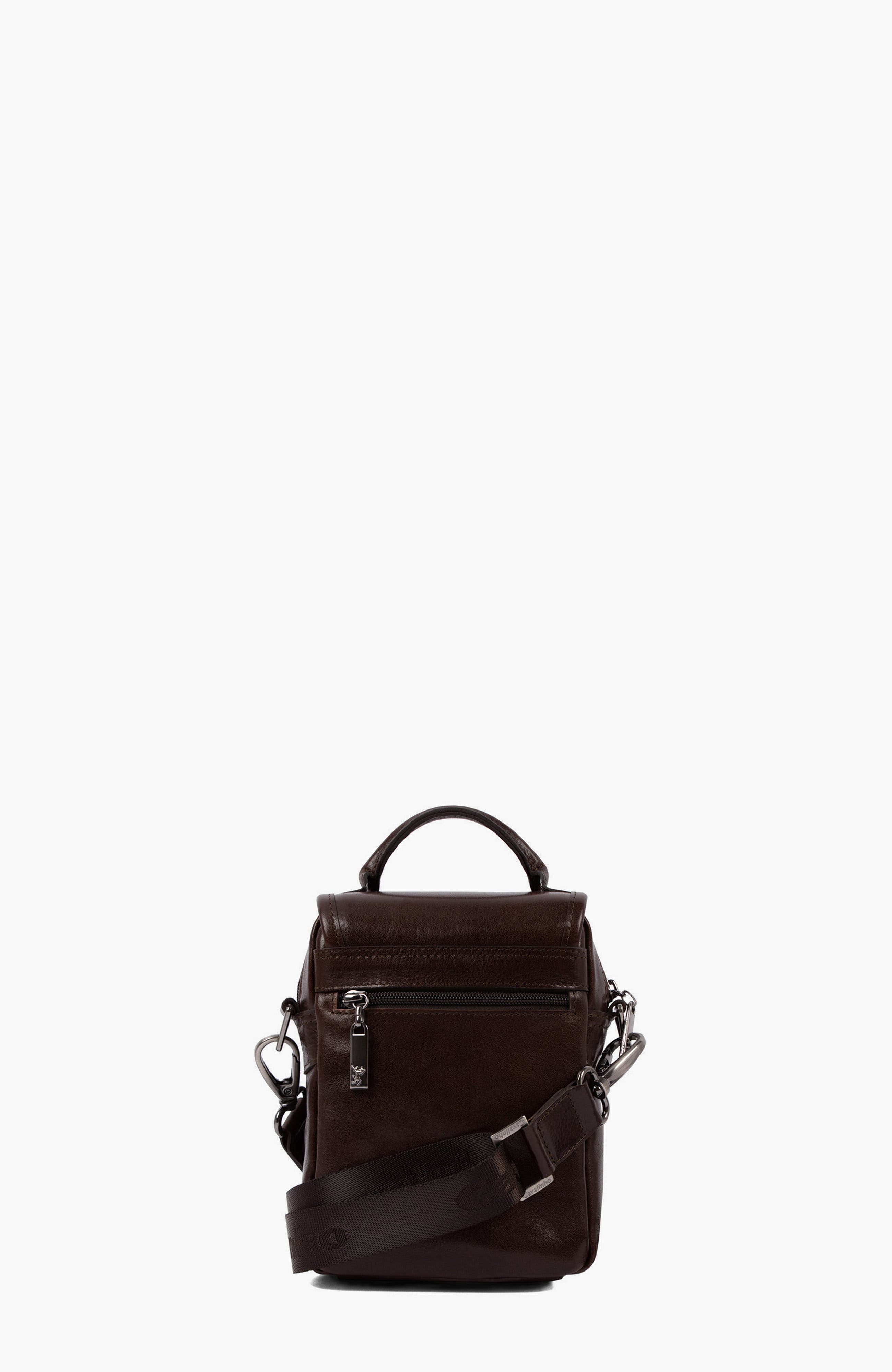 Gentleman Leather Traveler Crossbody Bag 590, Alternate, color, Brown