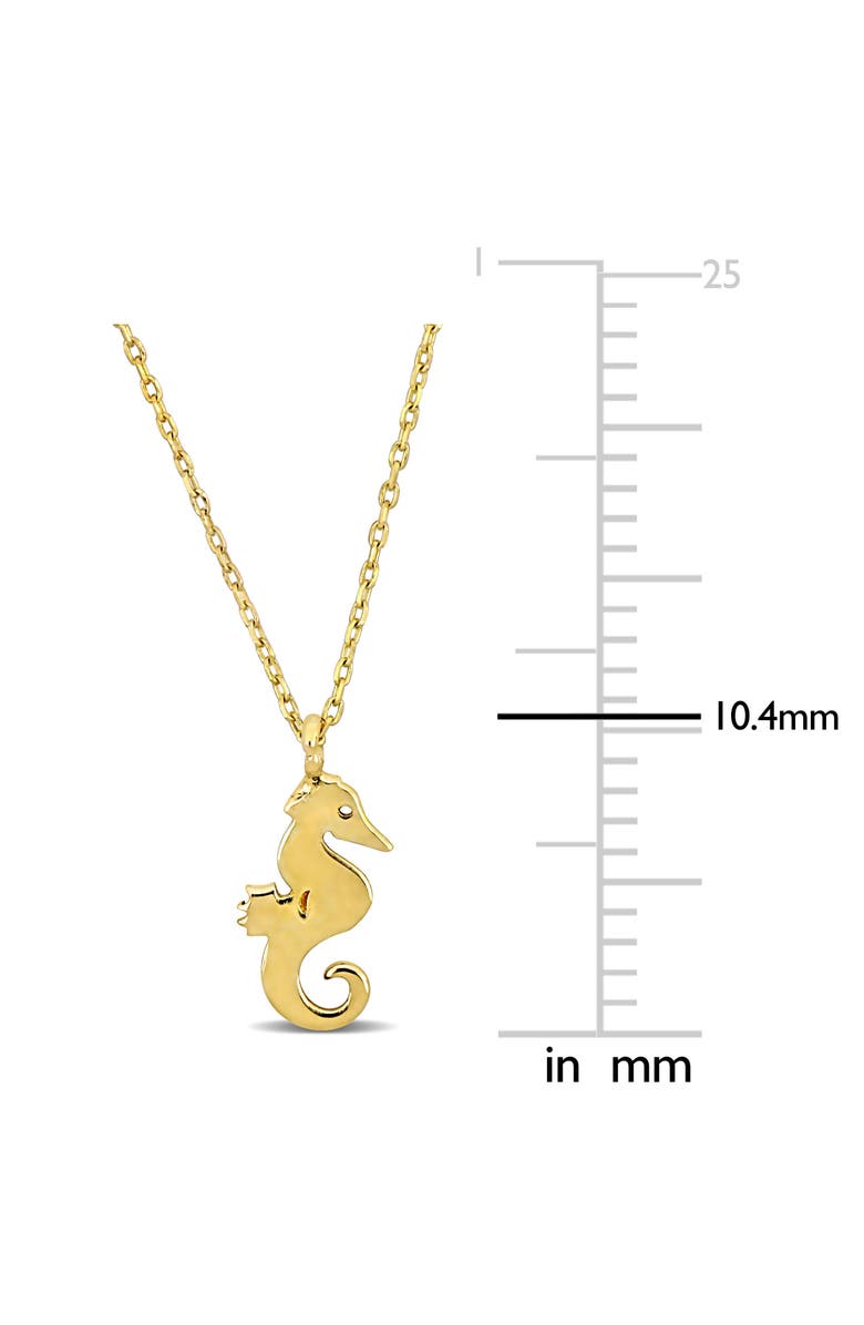 Julianna B. 14k Yellow Gold Pendant Necklace, Alternate, color, Seahorse