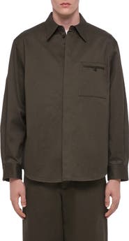 Helmut Lang Cotton Chino Twill Overshirt