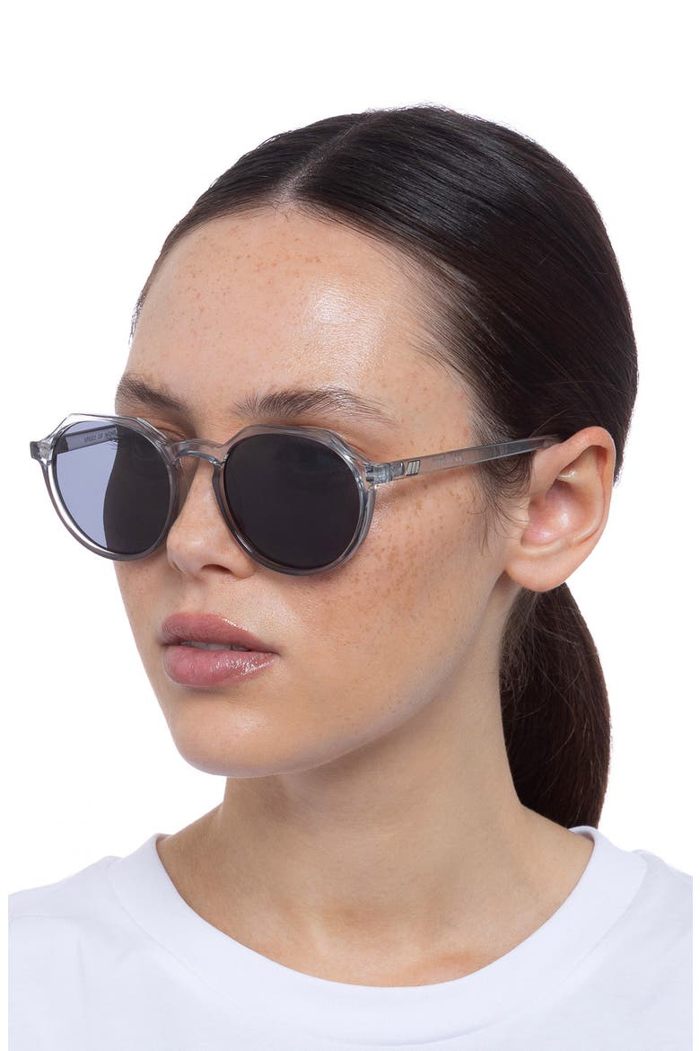 Speed of Night 51mm Round Sunglasses, Alternate, color, PEWTER