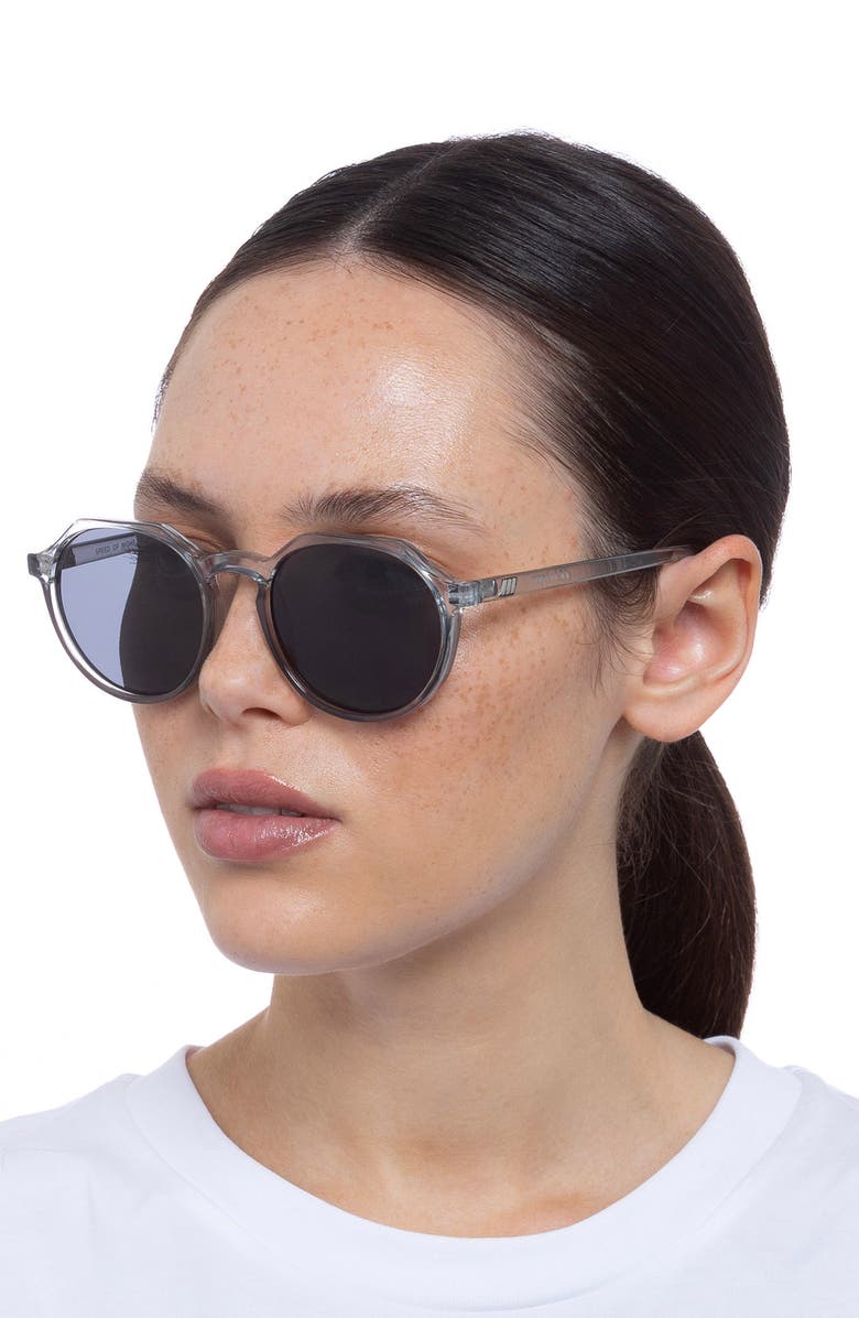 Le Specs Speed of Night 51mm Round Sunglasses, Alternate, color, 