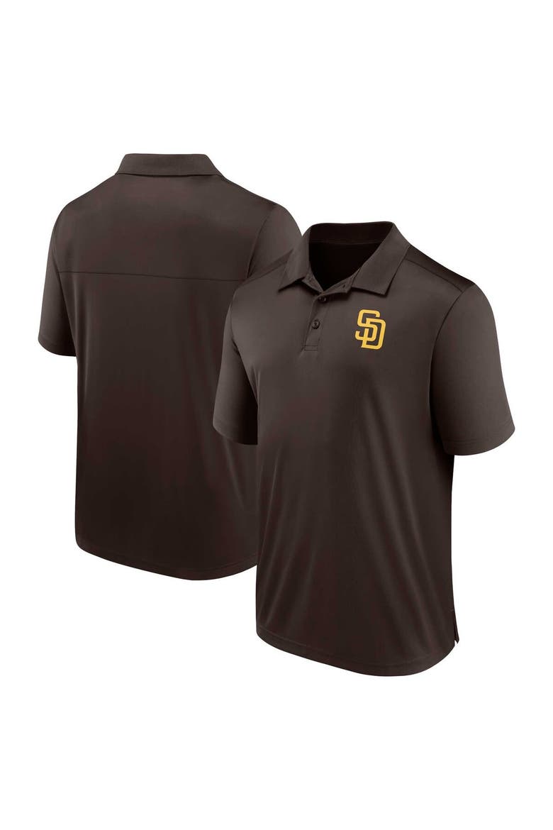Men's Fanatics Branded Brown San Diego Padres Logo Polo, Alternate, color, Brown