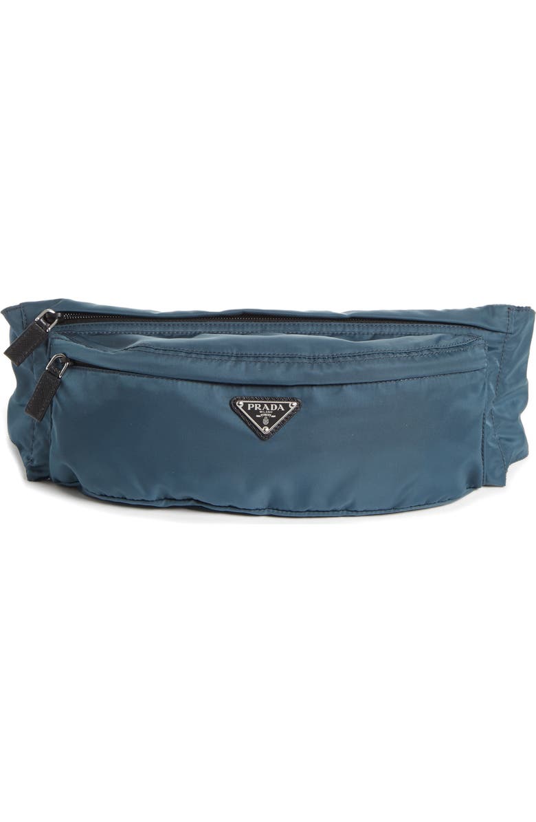 Prada Nylon Belt Bag, Main, color,