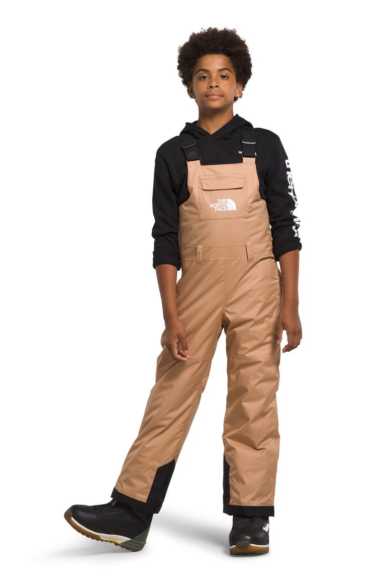 Kids' Freedom Waterproof Insulated Recycled Polyester Snow Bib, Alternate, color, ALMOND BUTTER