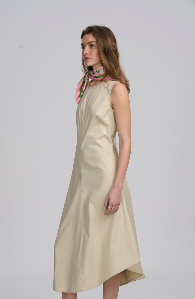 ELLE Collection Asymmetrical Dress, Alternate, color, Sand