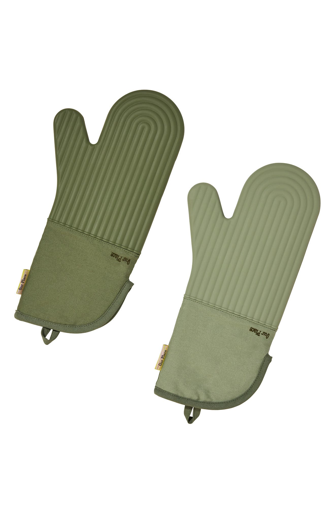 Hot Mitts - Premium Silicone & Cotton Twill Oven Mitts