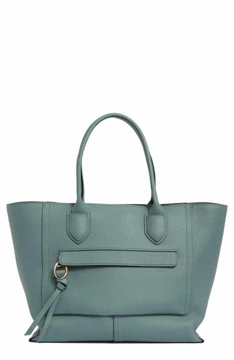 Longchamp Large Mailbox Leather Top Handle Bag