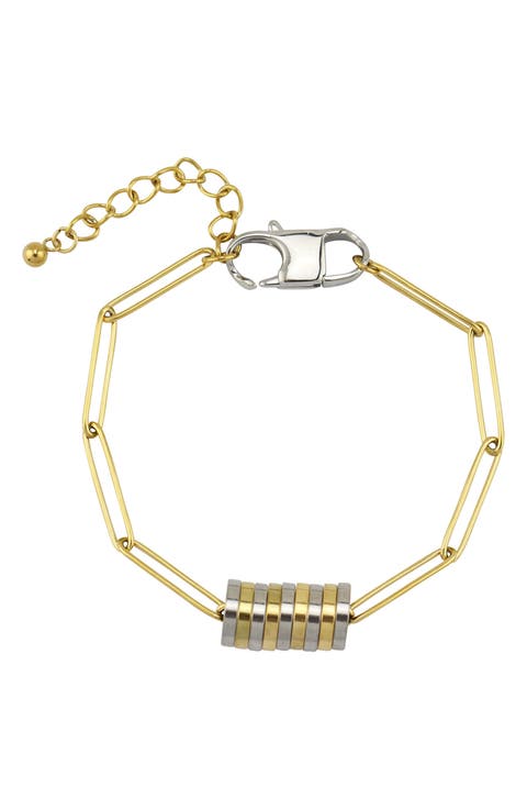 Reese Disc 2-Tone Bracelet