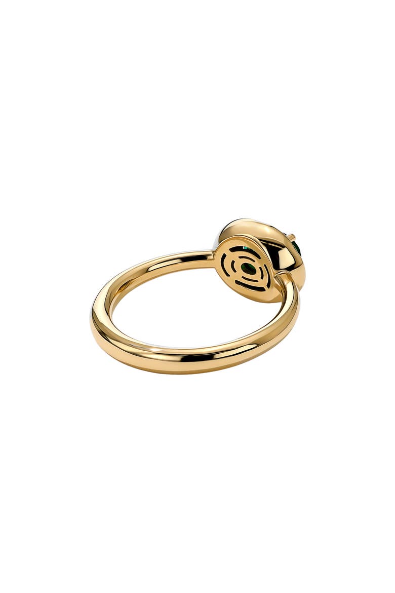 Aurum Oval Cut Emerald Ring, Alternate, color, EMERALD