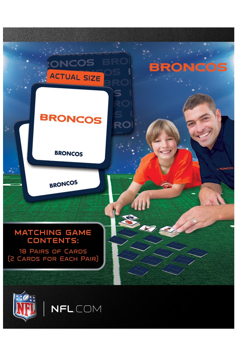 Denver Broncos Matching Game, Alternate, color, Multicolor