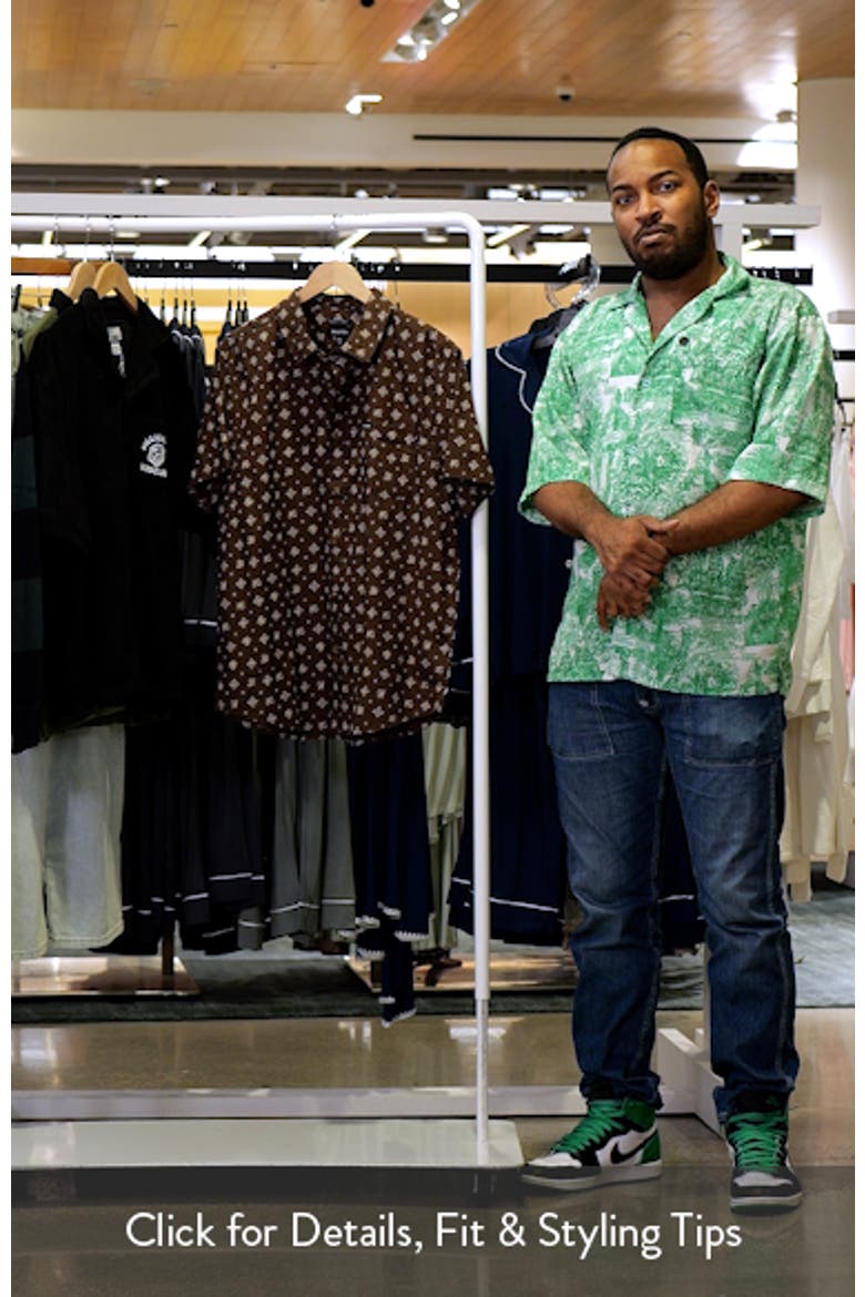 Charter Printed Short Sleeve Button-Up Shirt video