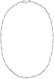 Caputo & Co. Men's Bar & Bead Necklace