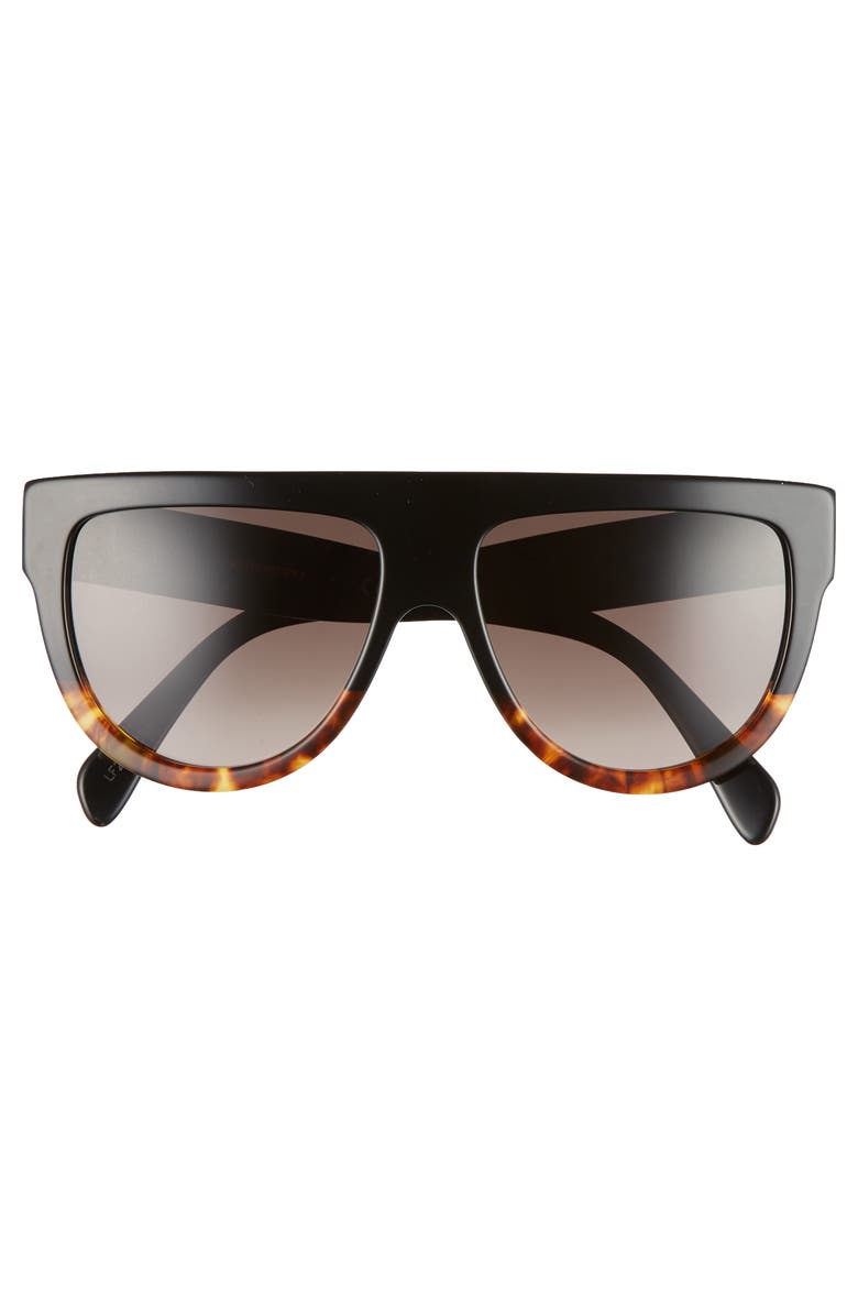 CELINE Flat Top Sunglasses, Alternate, color,