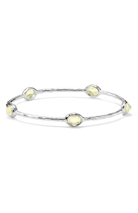 Rock Candy Citrine Station Bangle