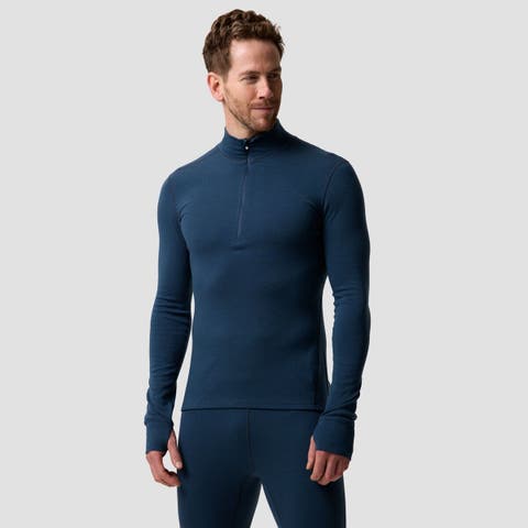 Cedars Rws Merino Mid-Wt Baselayer 1/4-Zip Top - Men's