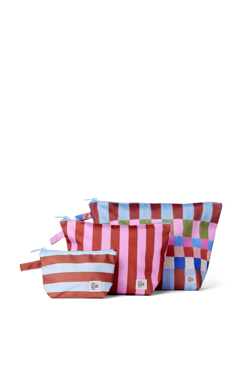 Hopscotch Handy Pouch Trio, Main, color, Hopscotch