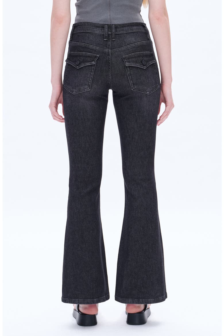Jess Low Rise Flare Jeans, Alternate, color, BLACK