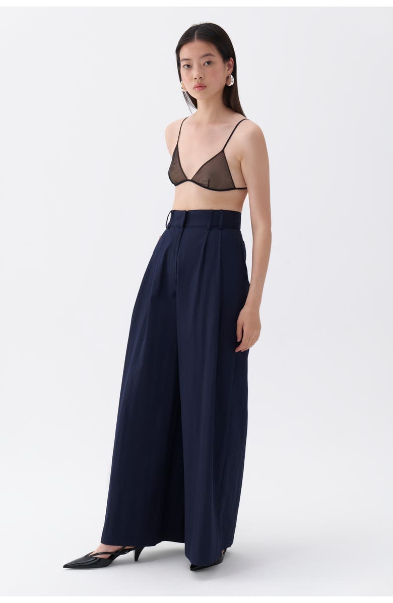 Nocturne Pleated Wide Leg Pants, Alternate, color,