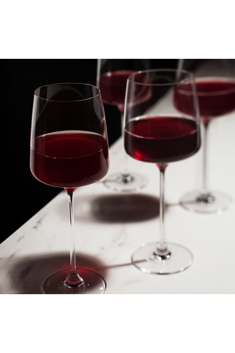Reserve Julien Crystal Bordeaux Glasses Set of 4, Alternate, color, Clear