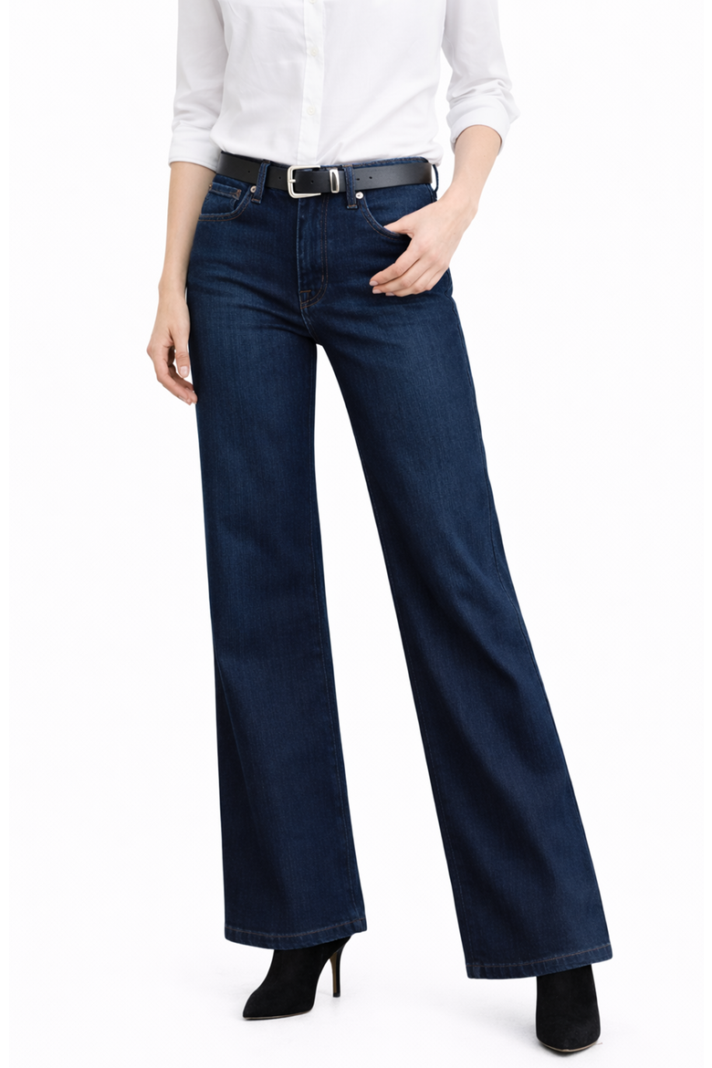 Katie High Rise Classic Flare Jeans, Alternate, color, MADERA BLUE