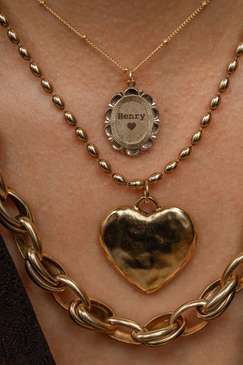 Cherie Necklace, Alternate, color, Gold