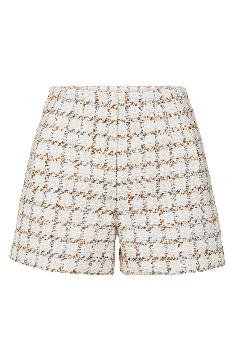 Veronica Beard Jazmin Tweed Shorts, Alternate, color, Ecru Multi