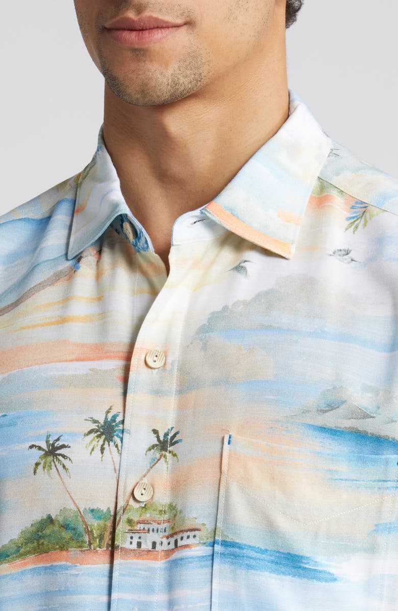 Tommy Bahama Veracruz Cay Isle Vista Short Sleeve Button-Up Shirt, Alternate, color,