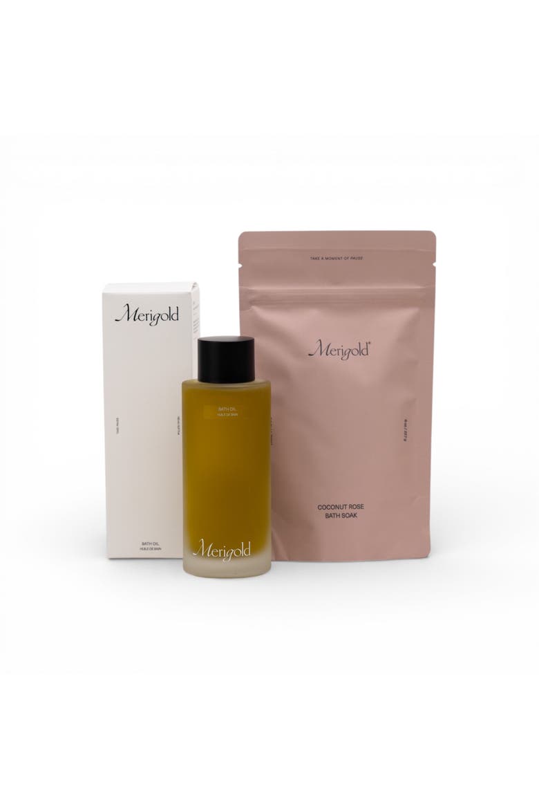 Bath Oil Coconut Rose Bath Soak Bundle, Main, color, Pink