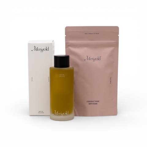 Bath Oil Coconut Rose Bath Soak Bundle