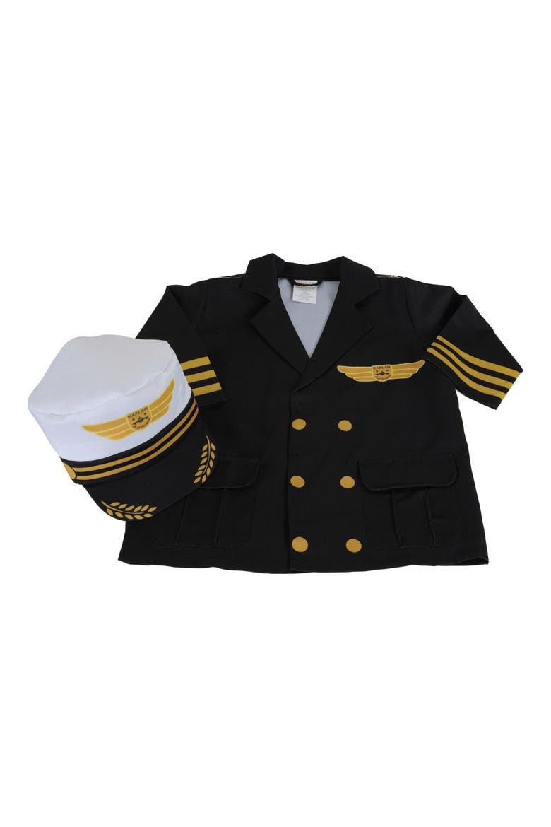 Airline Pilot Dress-Up, Main, color, Black